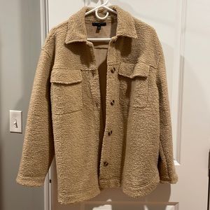 Banana Republic Sherpa Shacket - Tan/size M